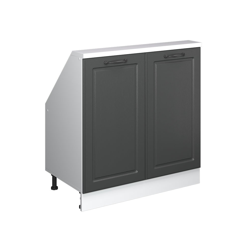 Vicco Szafka kuchenna na dach skośny R-Line, Antracytowy domek wiejski, 80 cm z 2 drzwiami