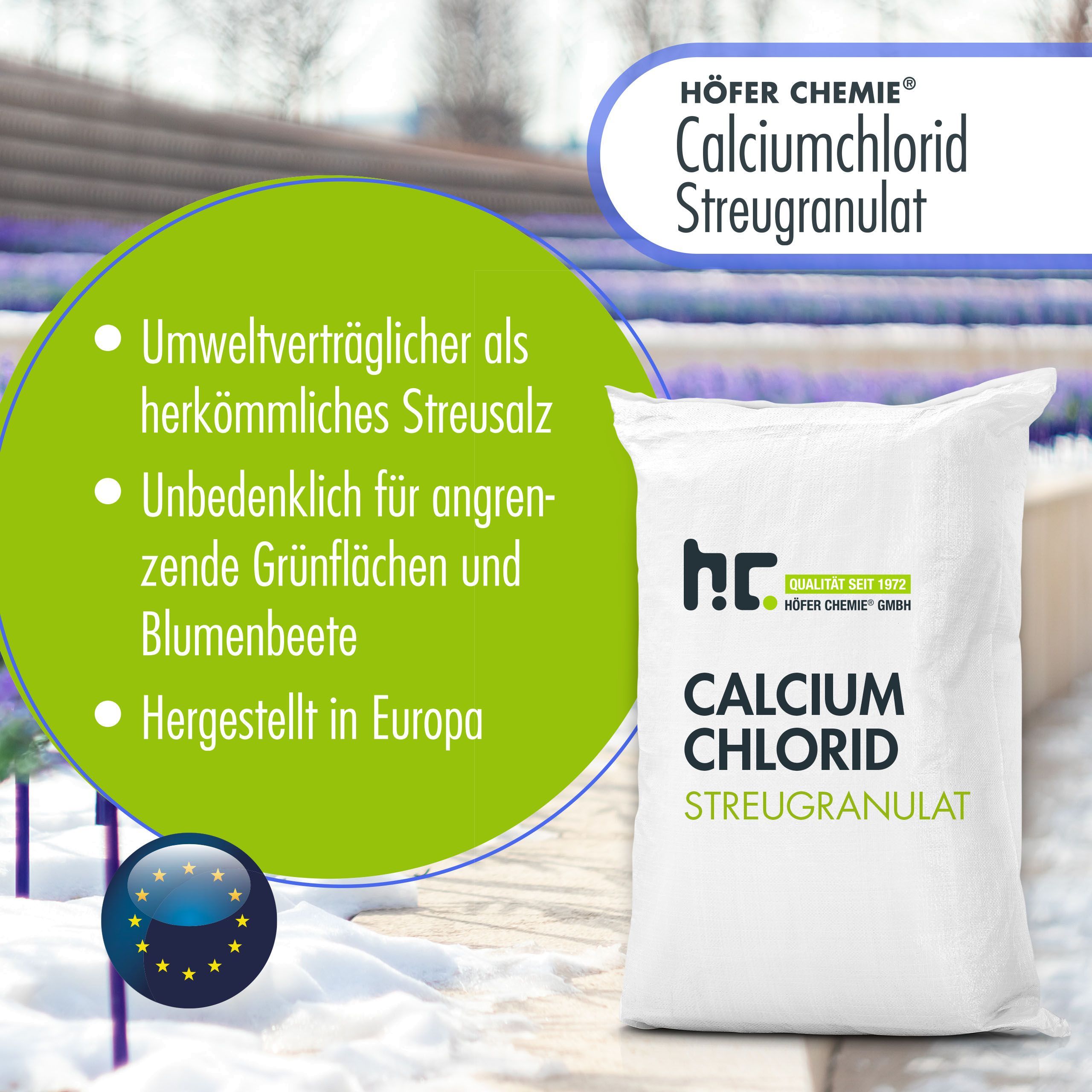 1 x Sel de déneigement et/ou déshumidificateur Höfer Chemie® en sac de 25 KG - 4