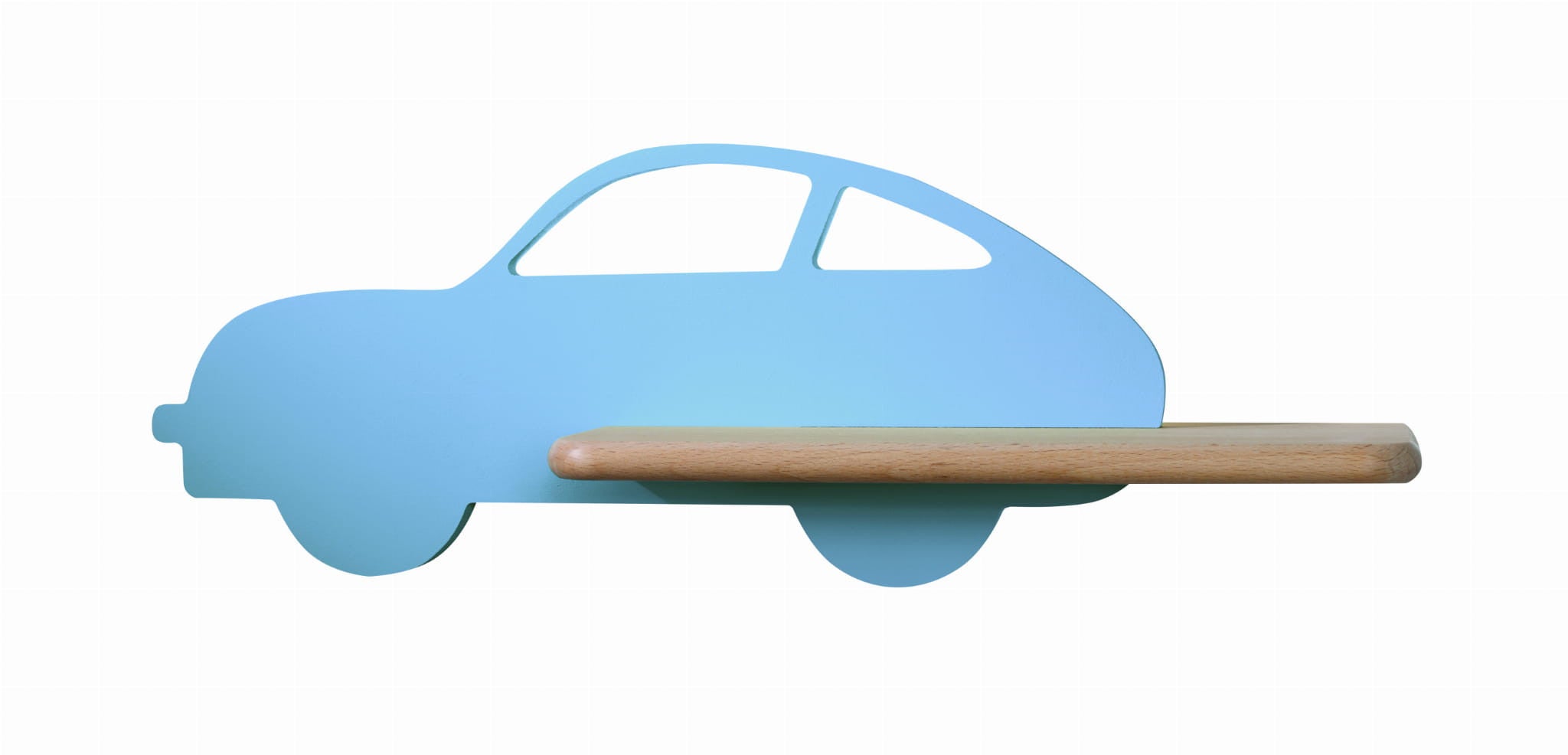 Kinkiet ścienny Car niebiesko-jasne drewno LED 4W 4000K 250lm wym: 15 x 43 x 12 cm metal IP20 Candellux