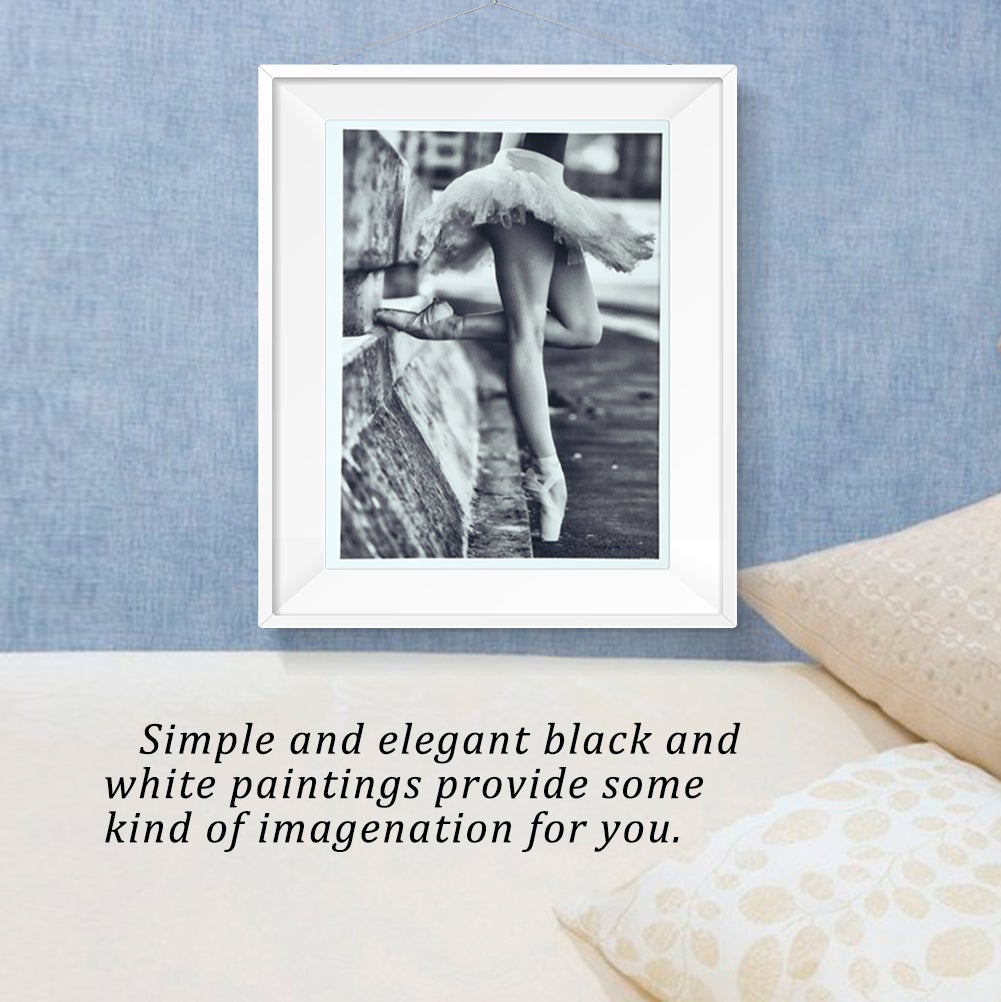 Quadro moderno stampato su tela, decorazione murale per la casa e l'ufficio (30x40 cm, ballerina) - 6