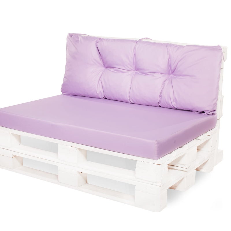 Poduszka ogrodowa na paletę 120x50x40cm poduszka na meble ogrodowe fioletowa, poduszka na balkon taras, poducha ogrodowa na meble z palet