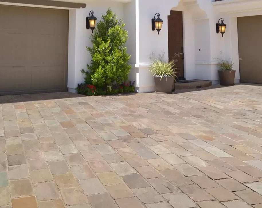 Pavés en pierre de GRES KANDLA 14x20 cm - 5 à 7 cm - GRIS (vendu au m² - 30 pavés au m²) - 3