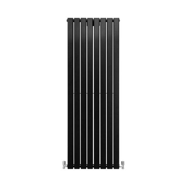 Radiateur Plat Mural 160 x 56 cm Noir Mat Pour Salle de Bain, Cuisine, Maison Moderne Design Scandinave [Kit de