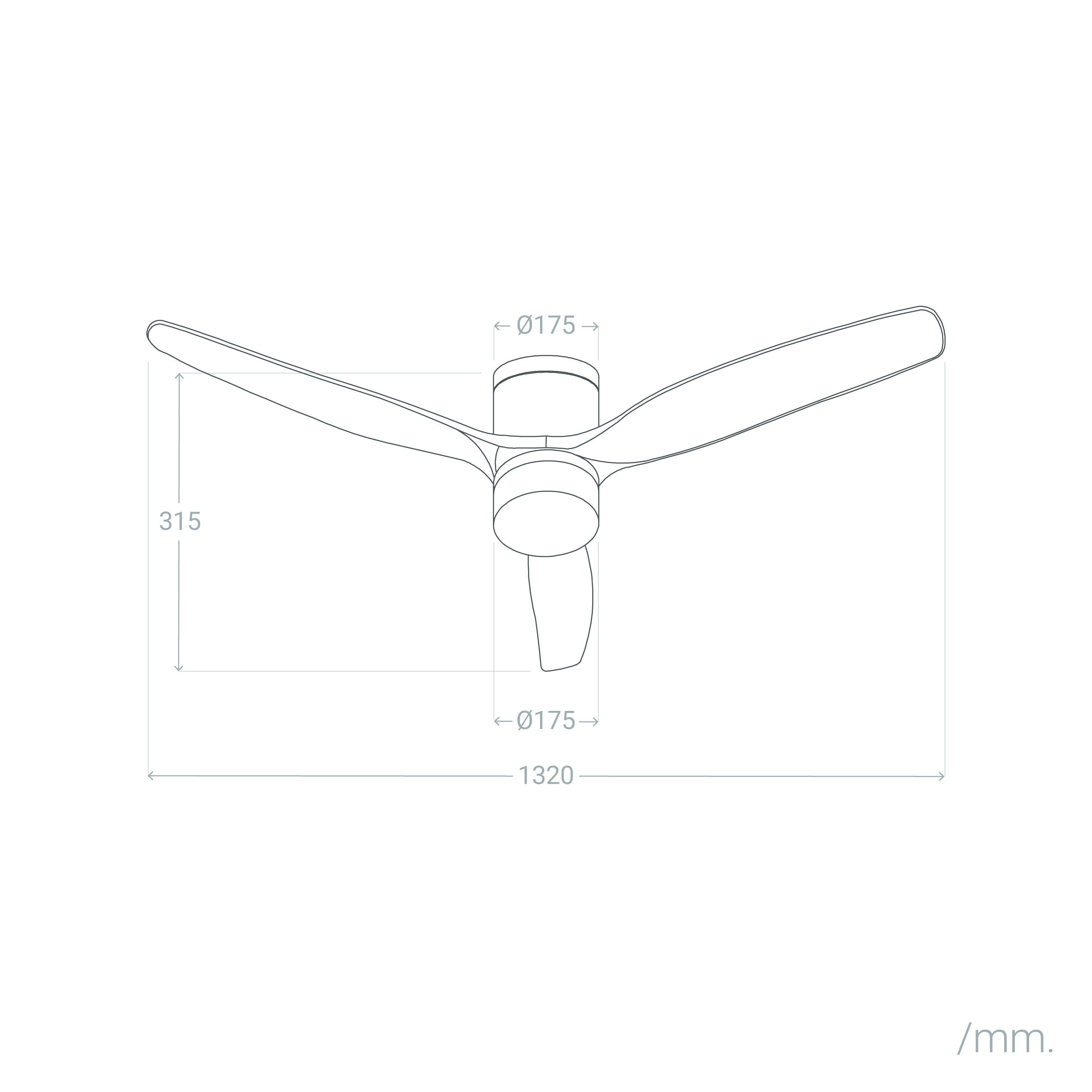 Ventilateur de Plafond Leros Blanc et Clair avec Lumière LED CCT 1440 lm, Moteur DC 35W Silencieux, 6 Vitesses, 132 cm, 48 dB, - 5