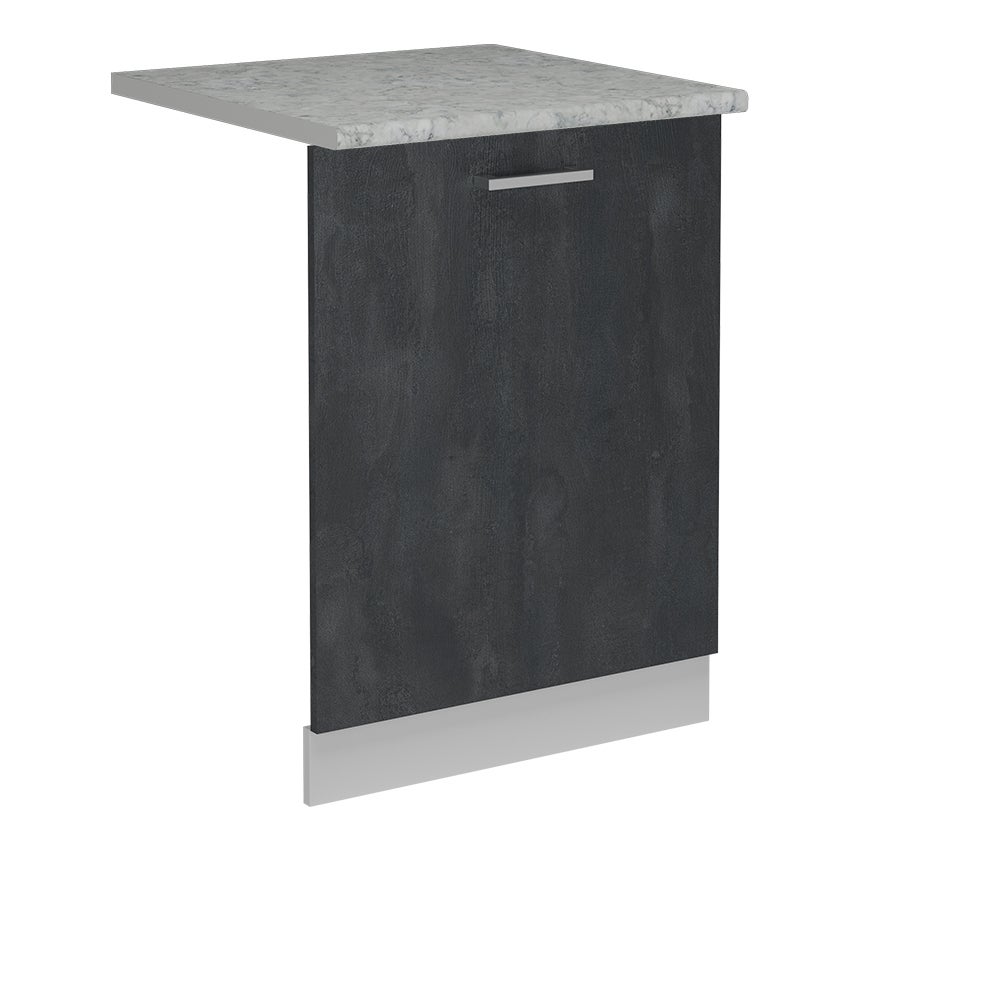 Vicco Panel przedni zmywarki R-Line, Czarny beton, 60 cm , BP Marmur