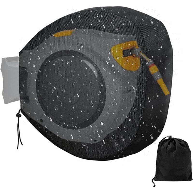 Housse Pour Dévidoir Tuyau Arrosage - Tissu Oxford Imperméable - Taille Maxi 66x64x89cm