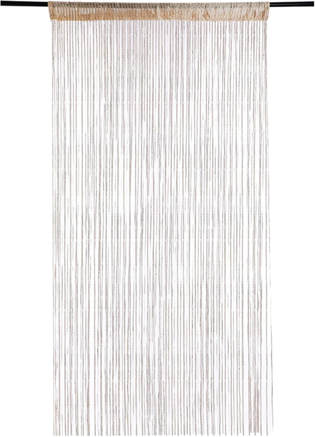 Rideau Anti-Mouches de Porte, Rideau en chaîne, moustiquaire de Porte91cmx200cm, Type Pompon Extra Long, léger et Brillant, décoratif - 4
