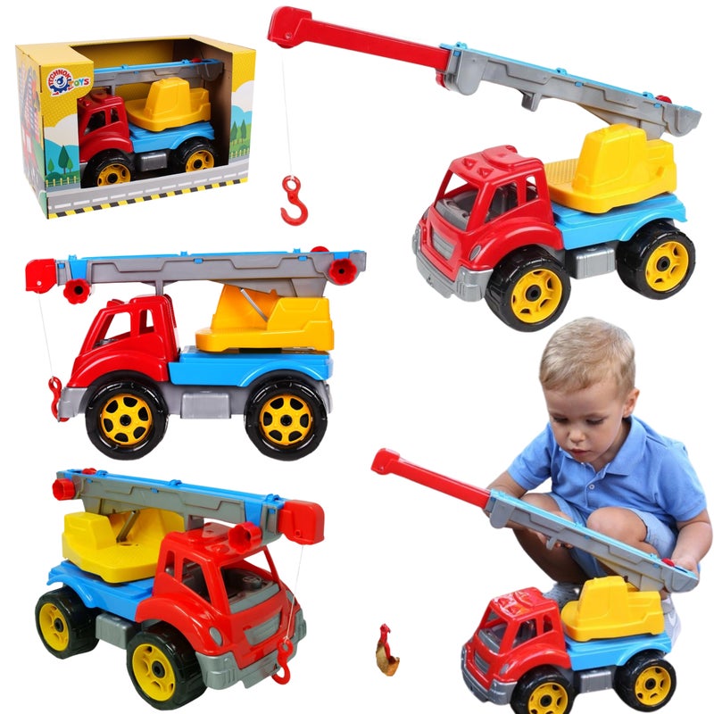 Pojazd Dźwig Auto Budowlane Dla Dzieci 4555