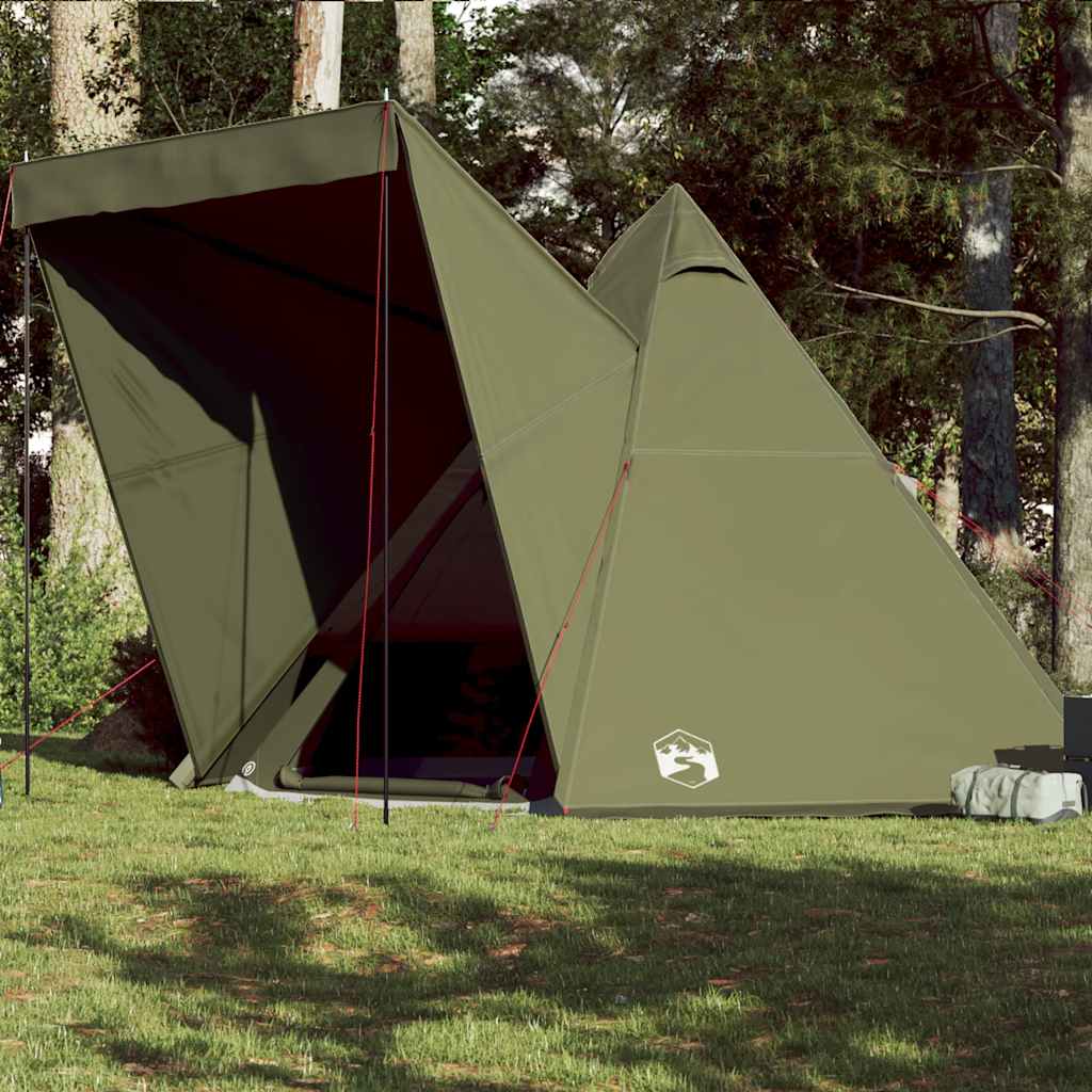 Tenda A Campana Oxford Bianca Impermeabile 6m - Grande Capacità 8/10 Posti Con Foro Stufa - 3