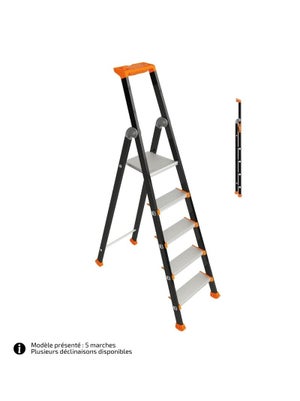 Sgabello Scala Pieghevole In Alluminio Findmall - 330 Libbre - Piattaforma Lavoro