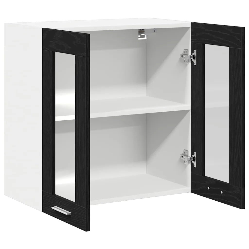 Armoire suspendue moderne rectangle 60 x 31 x 60 cm grand espace de stockage design contemporain en bois d'ingénierie no - 2