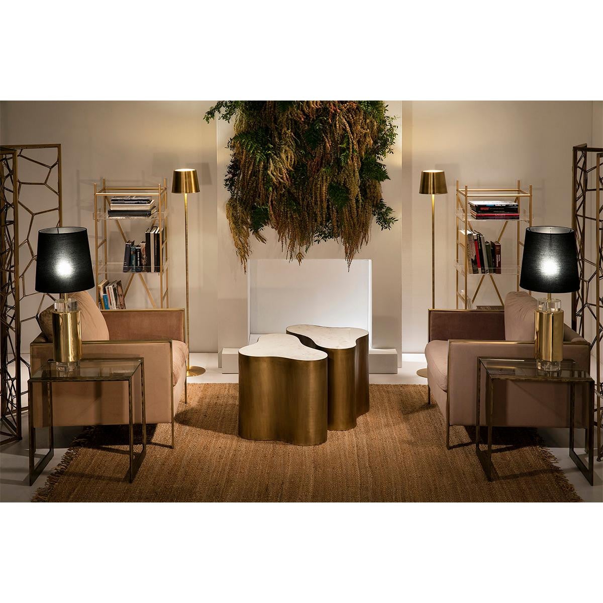 Lampadaire métal doré Michella H 170cm - 4