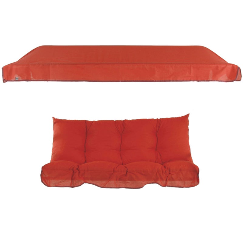 Poduszki z daszkiem na huśtawkę 130 cm Luna / Kate pomarańczowe Patio
