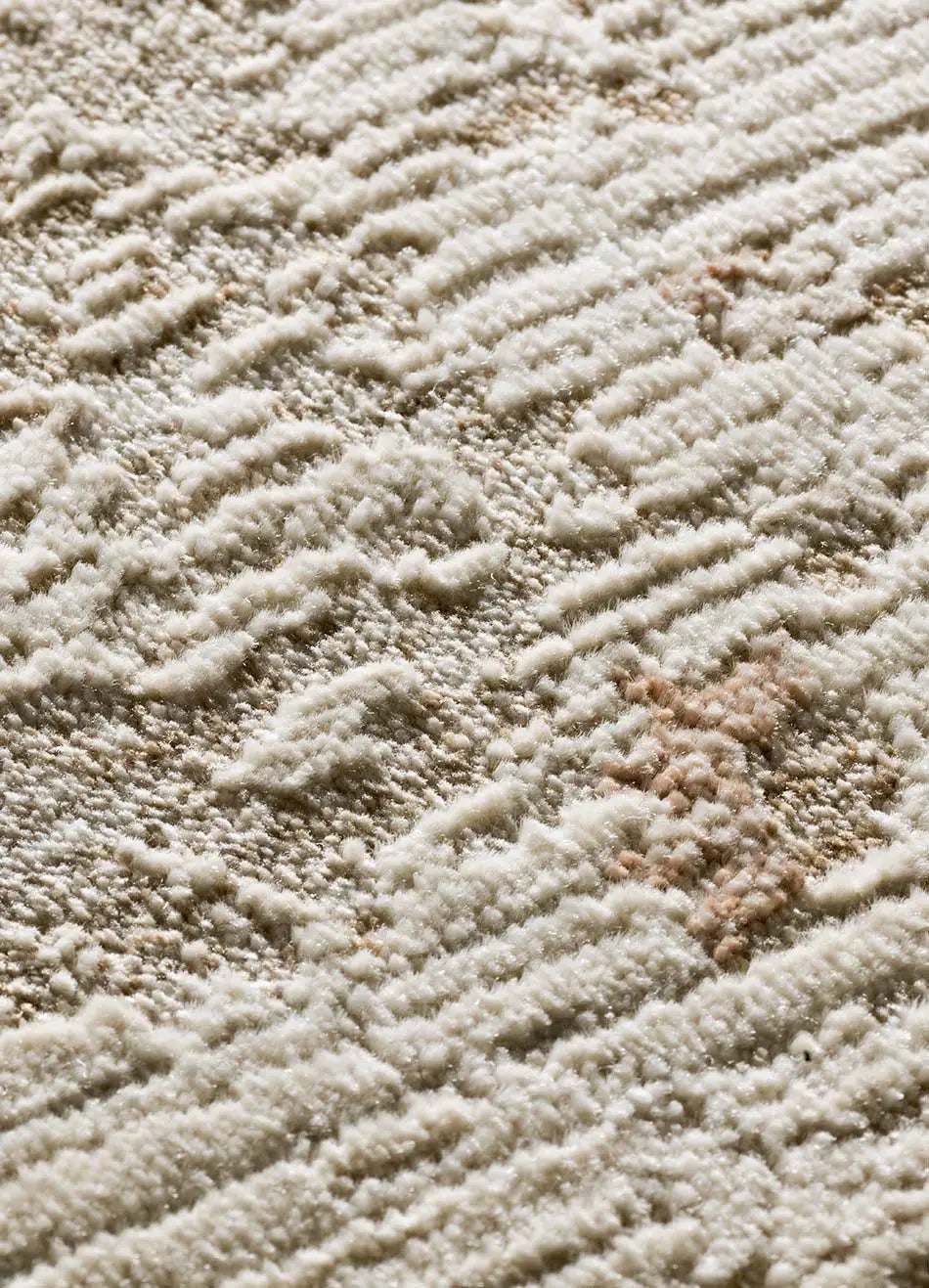 Tapis intérieur beige rectangulaire l.160 x L.230 cm ONA vintage avec franges - ATTICGO - 4