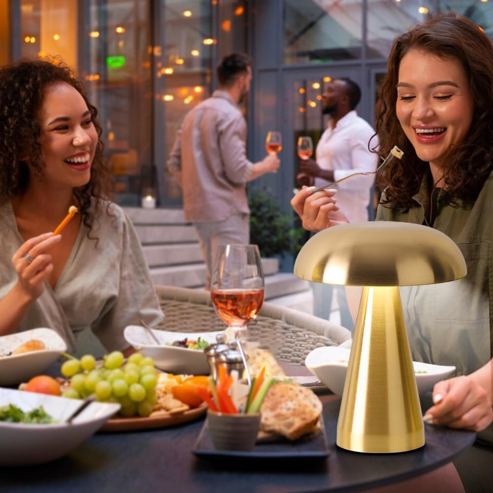 Lampe de table LED sans fil, lampe tactile à intensité variable, lampe de bureau rechargeable, éclairage de restaurant, 3 températures de couleur - 8