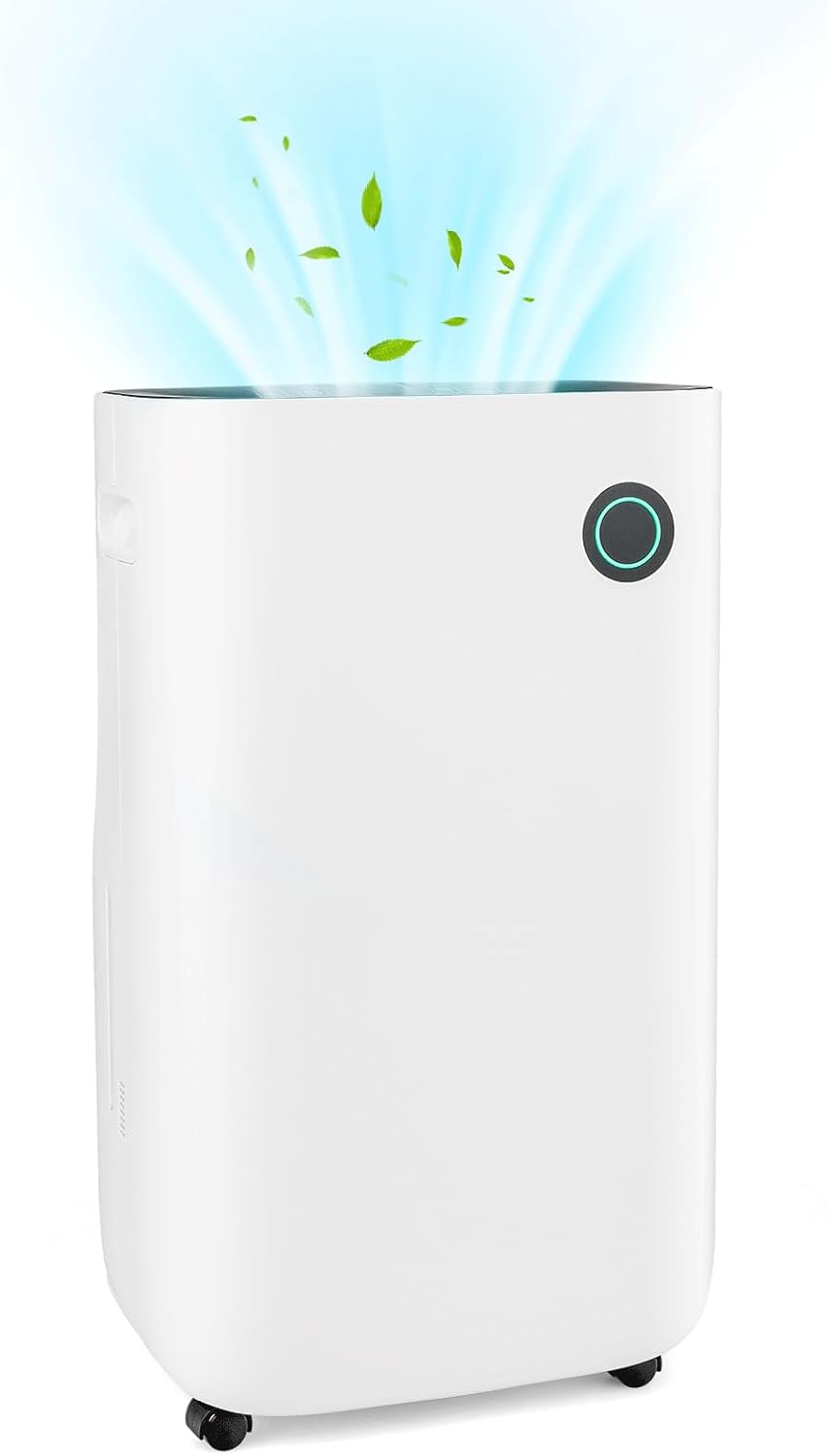 Deshumidificateur D Air Déshumidificateur électrique 600 Ml/jour - Réservoir 1,8 L, 3 Modes, Minuterie 48h - Silencieux, Pour Maison, Appartement, Cave Purificateur D'air
