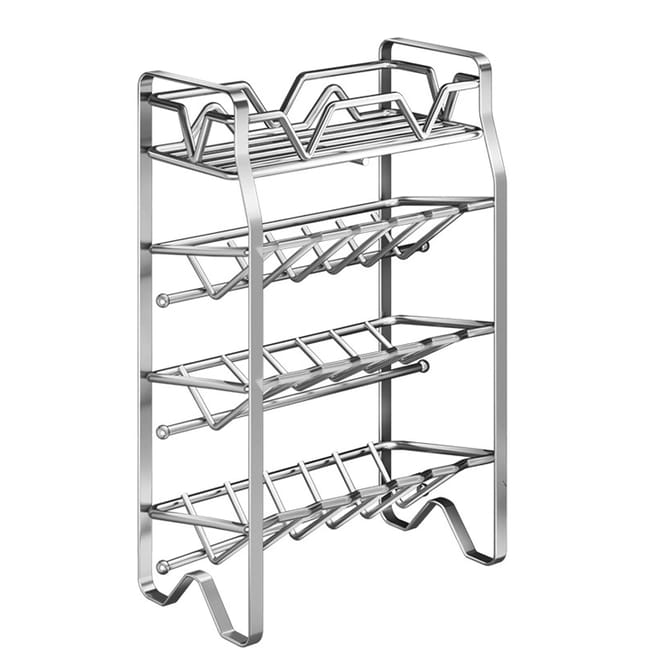 Acquista Scaffale da bagno in acciaio inox, scaffale da parete per