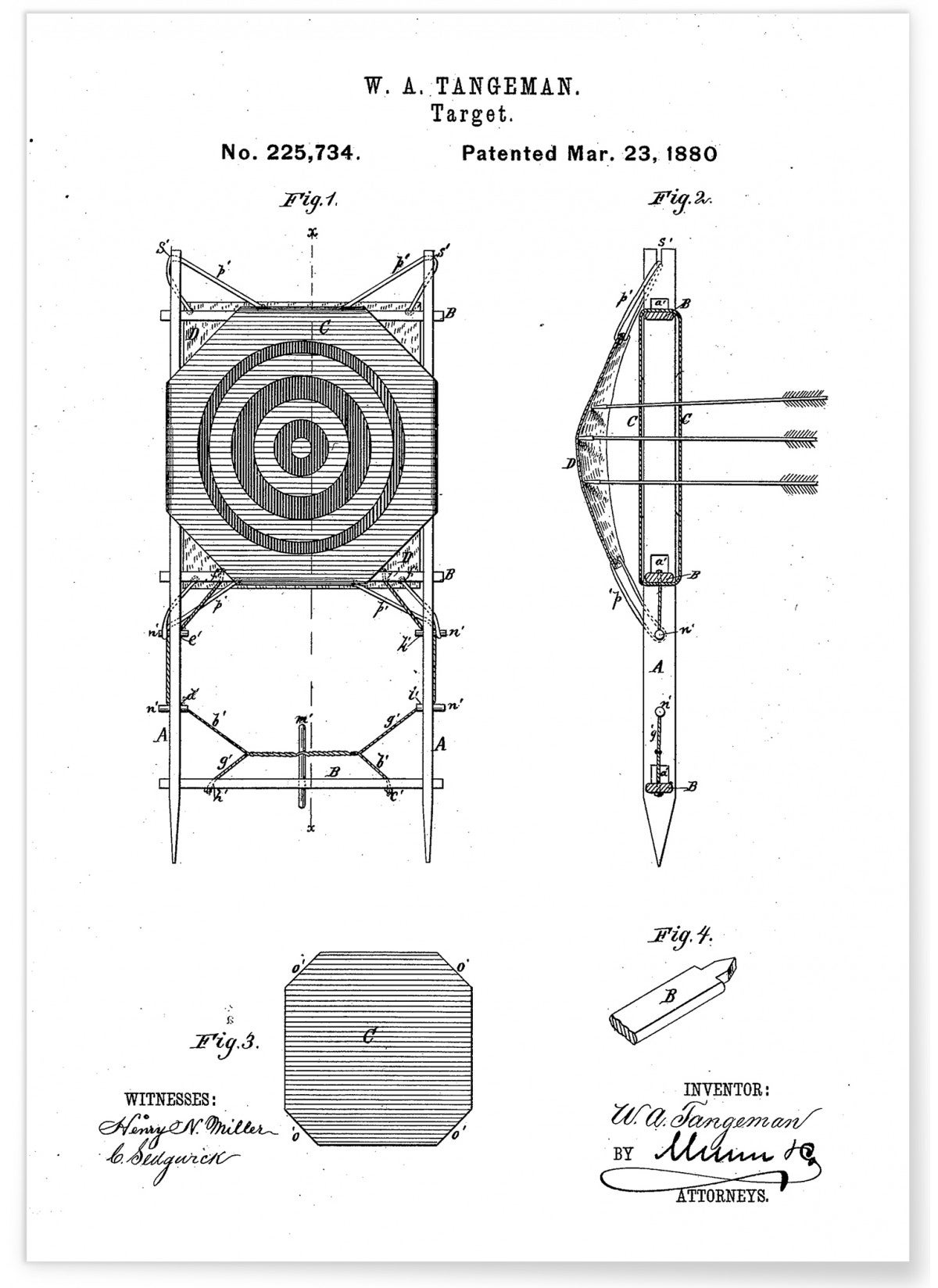 Trois Flèches Sur Une Cible De Tir à L'arc Illustration Stock