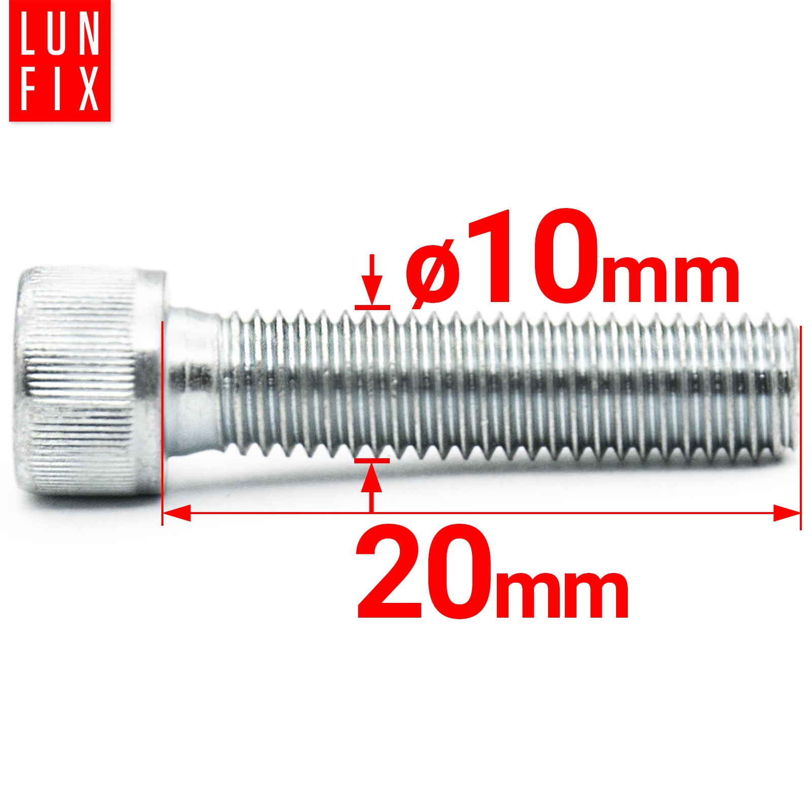 Śruba imbusowa DIN 912 M10 20 mm kl. 8.8 1kg