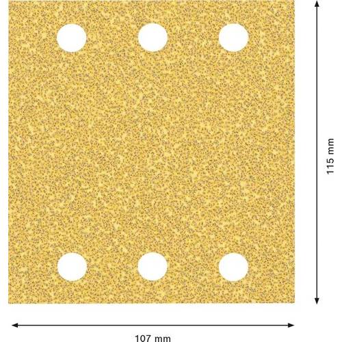 Hoja de lija EXPERT C470 de 115 x 107 mm, G 40, 50 unidades - 3