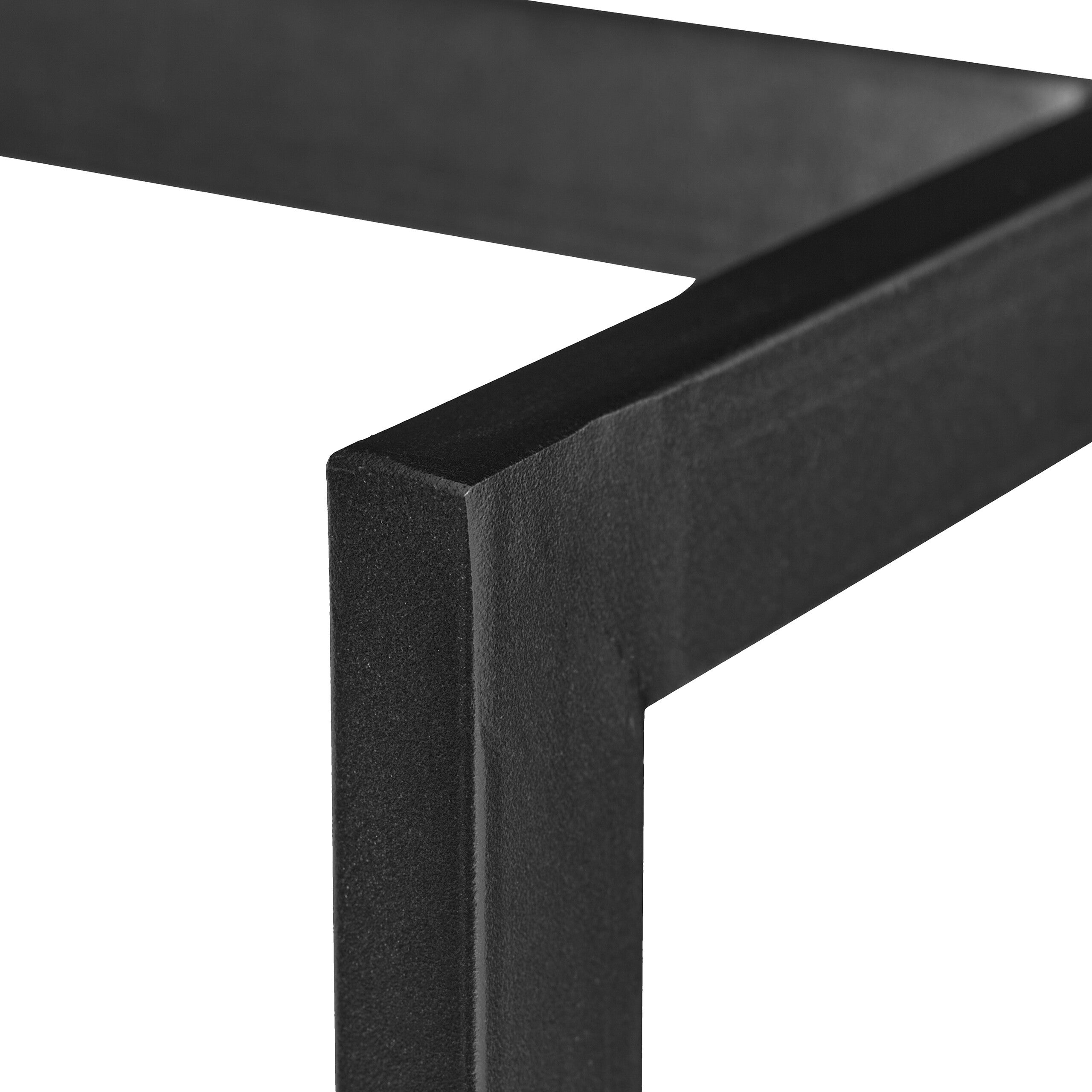 Rangement pour bois de cheminée, métal, support vertical, pour bûches, empilement, HxLxP : 95x37x30 cm, noir, Relaxdays - 6