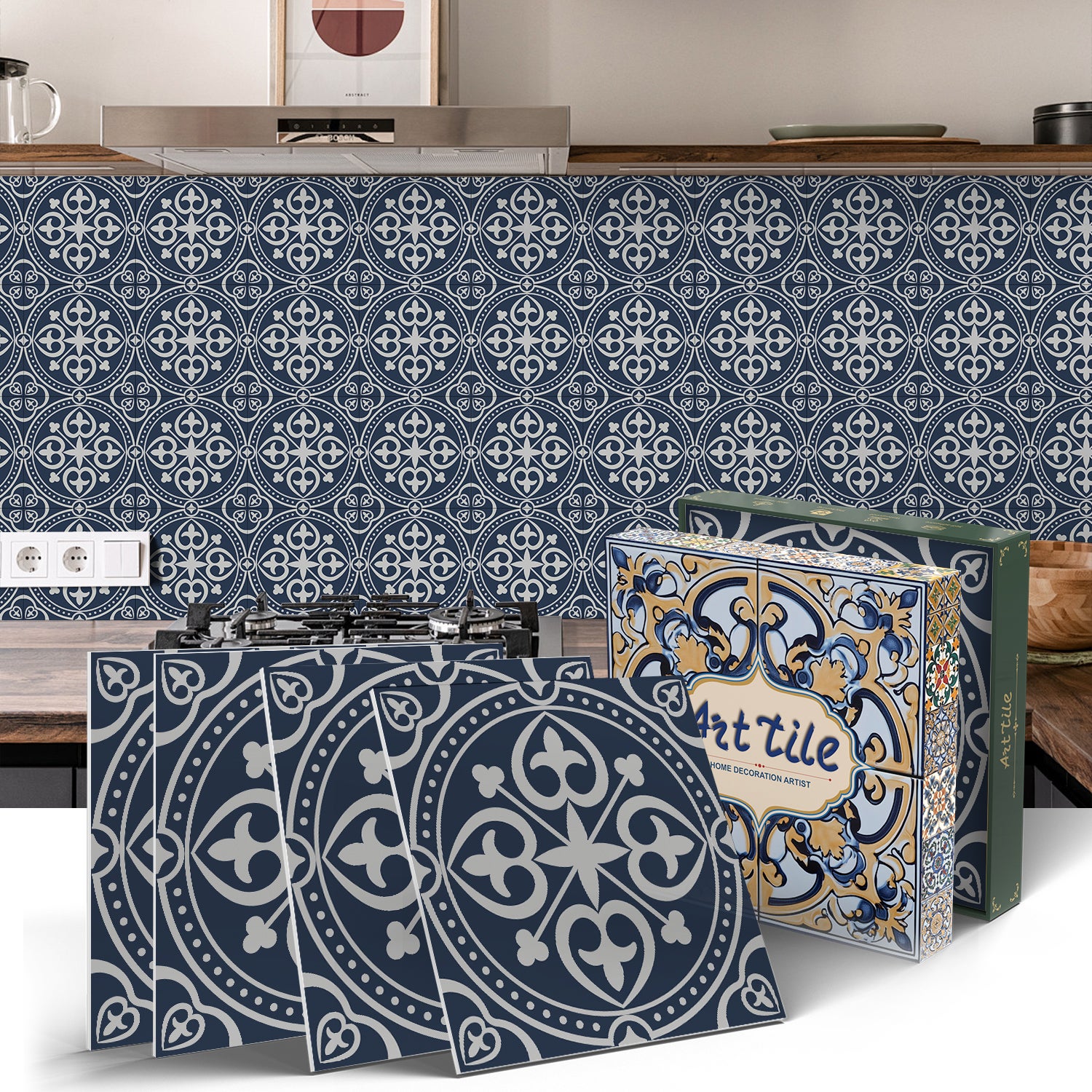 Zestaw 12 samoprzylepnych paneli ściennych 3D, płytki backsplash, naklejki dekoracyjne, wodoodporne i odporne na ciepło, 15 cm x 15 cm
