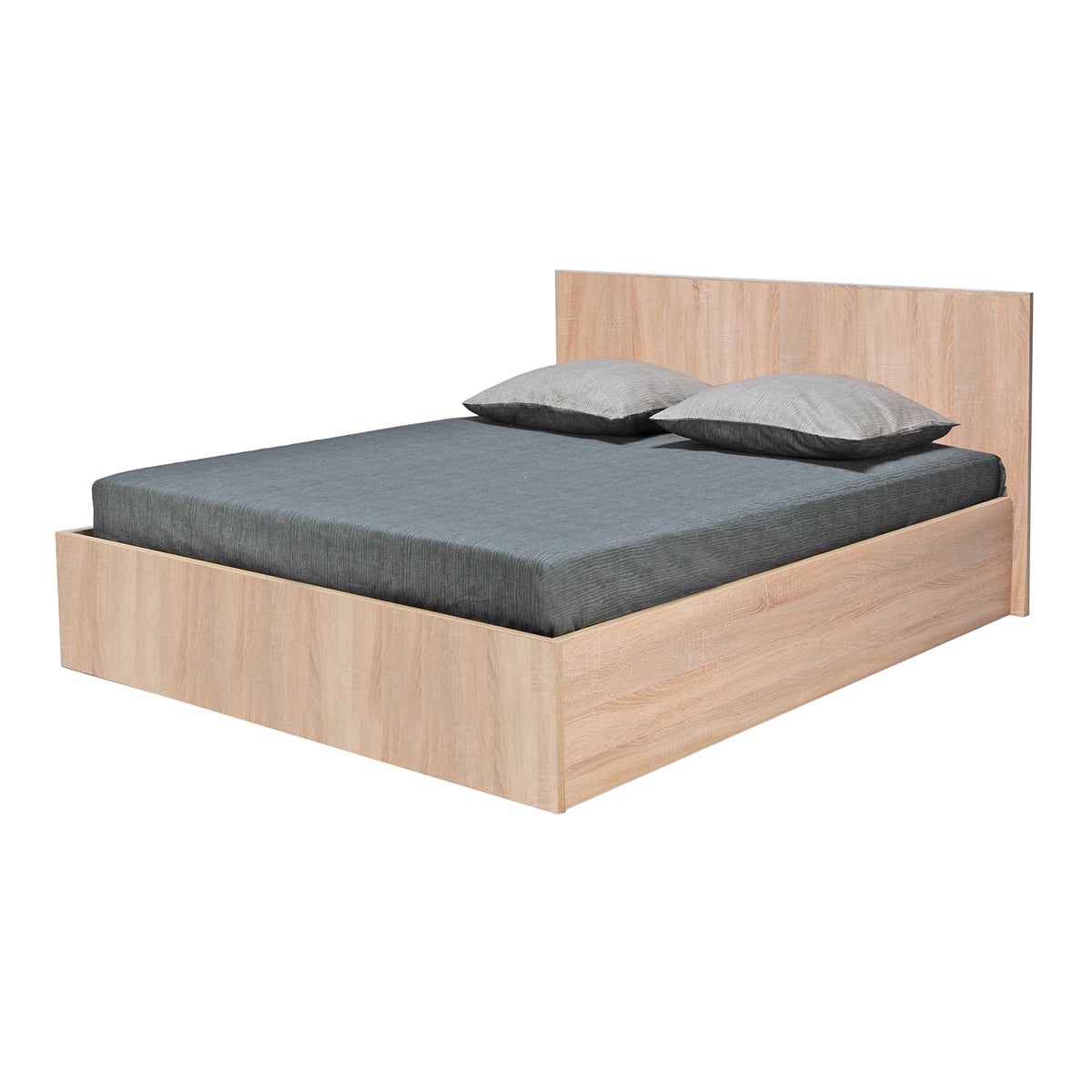 Lit coffre Wilda-160 x 200 cm-Bois Blanchi - 3