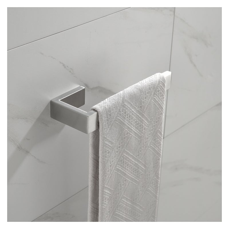 Otwarty wieszak na ręczniki SUS 304 ze stali nierdzewnej szczotkowanej w kolorze srebrnym, łazienkowy, montowany na ścianie