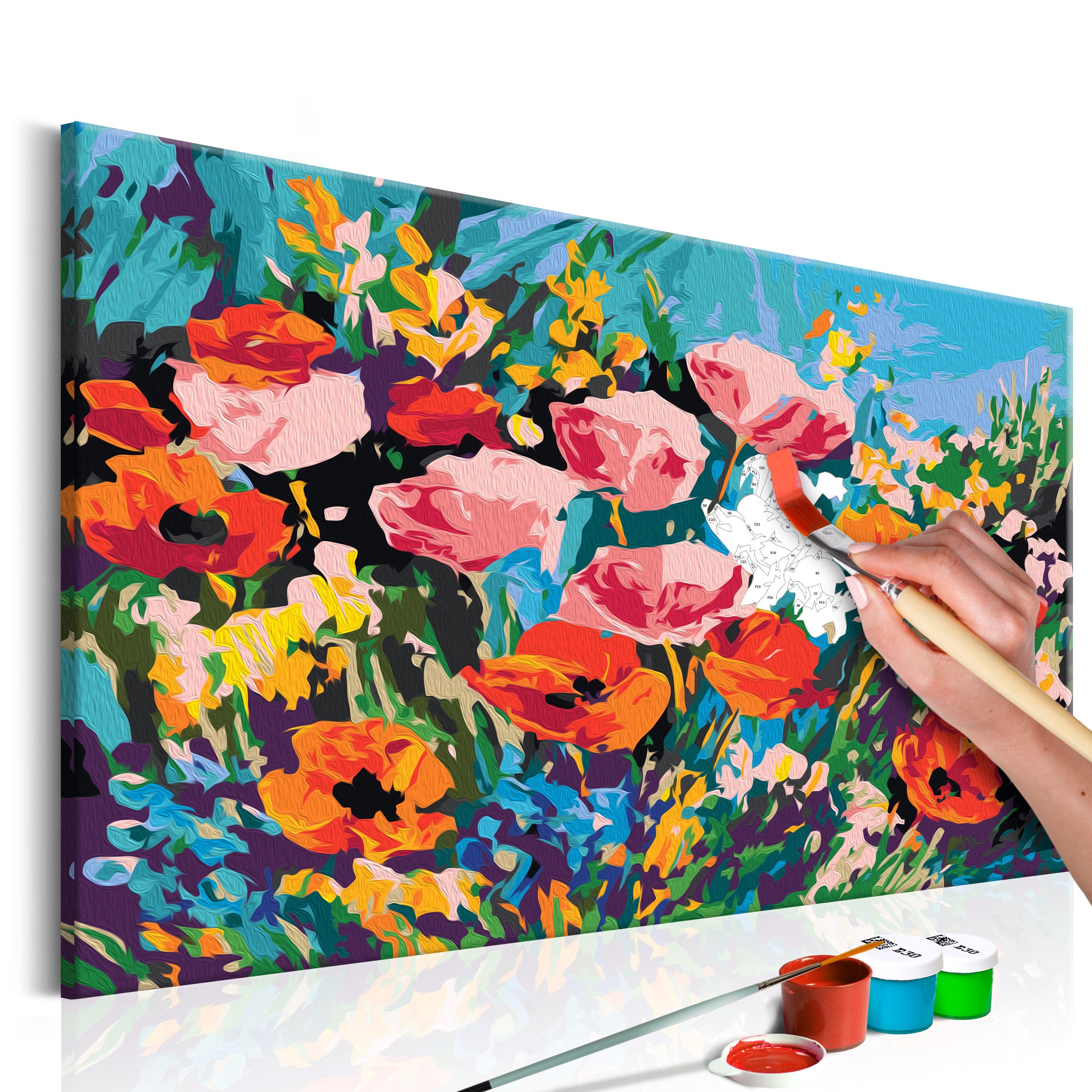 Peinture par numéros - Bouquet de fleurs jaunes – Figured'Art