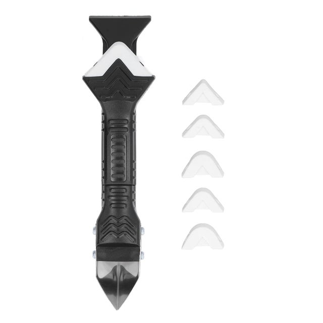 Raschietto Per Fughe Piastrelle PentaUSA - Rimuovi Silicone E Vecchie Fughe Con 2 Lame Ricambio E Spazzola - Foto 4