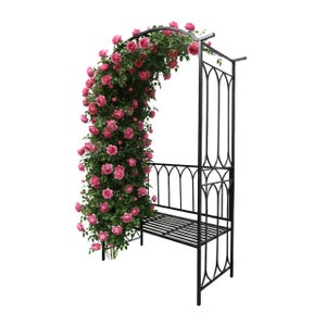 Pergola Per Piante Rampicanti In Ferro Con Finitura Nera Bigger Milano Clp