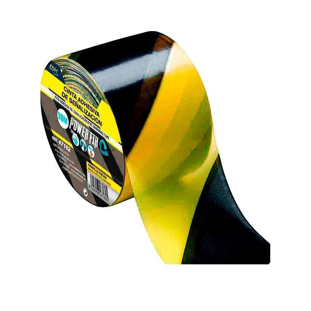Taśma Samoprzylepna edm Żółto-Czarna 30 metrów x 50 mm Odporna na Warunki Atmosferyczne