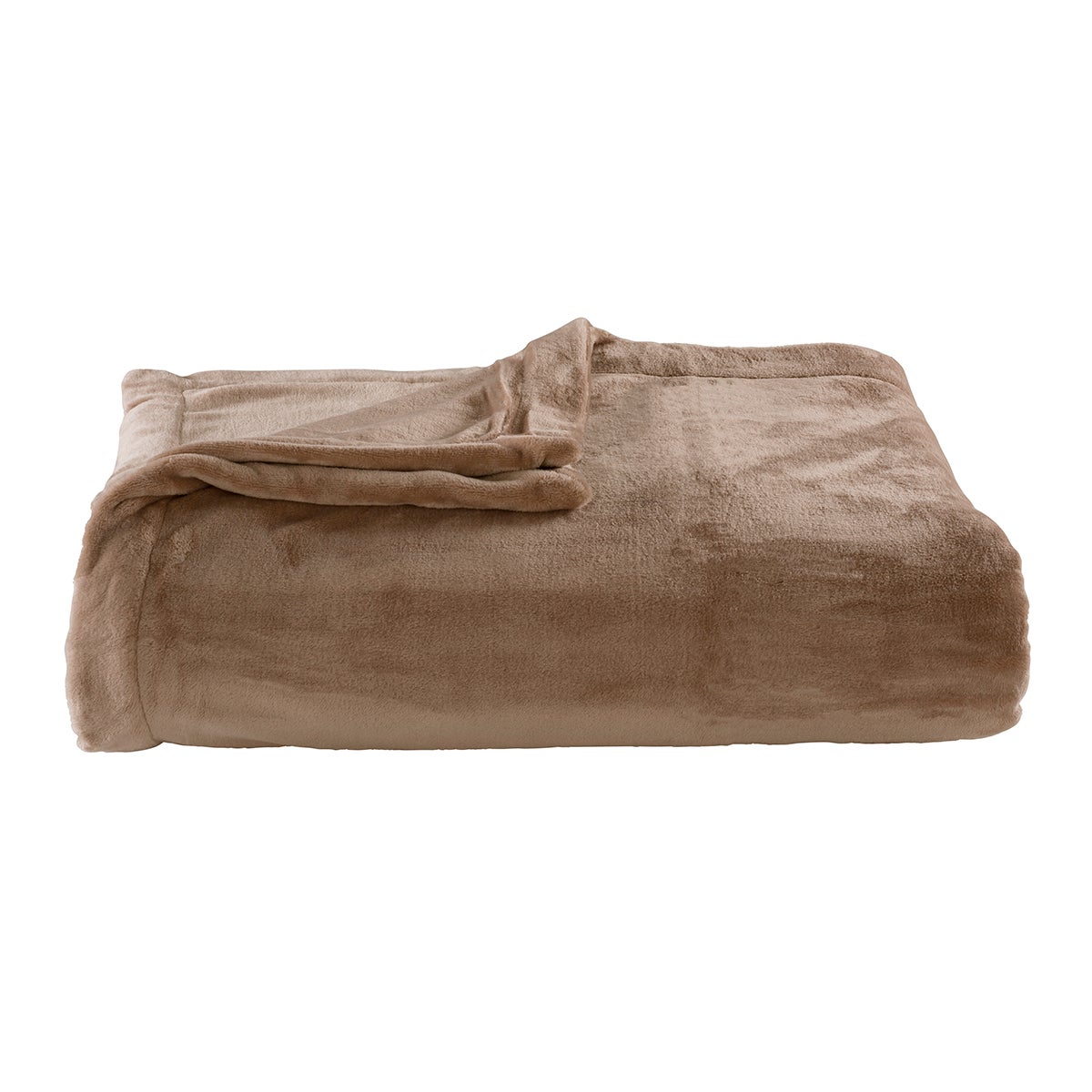 DODO | Couverture Polaire Extra Douce Coloris Taupe 220x240 - 2