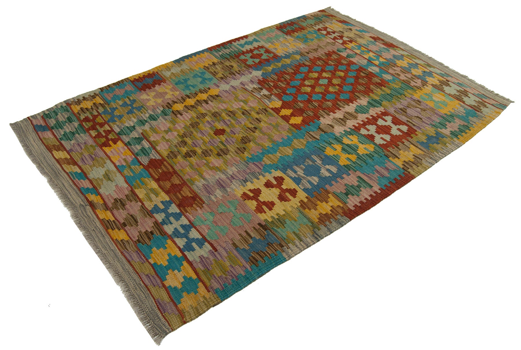 152x107 cm Oryginalny, ręcznie robiony kilim Klasyczny styl - Łatwy do czyszczenia