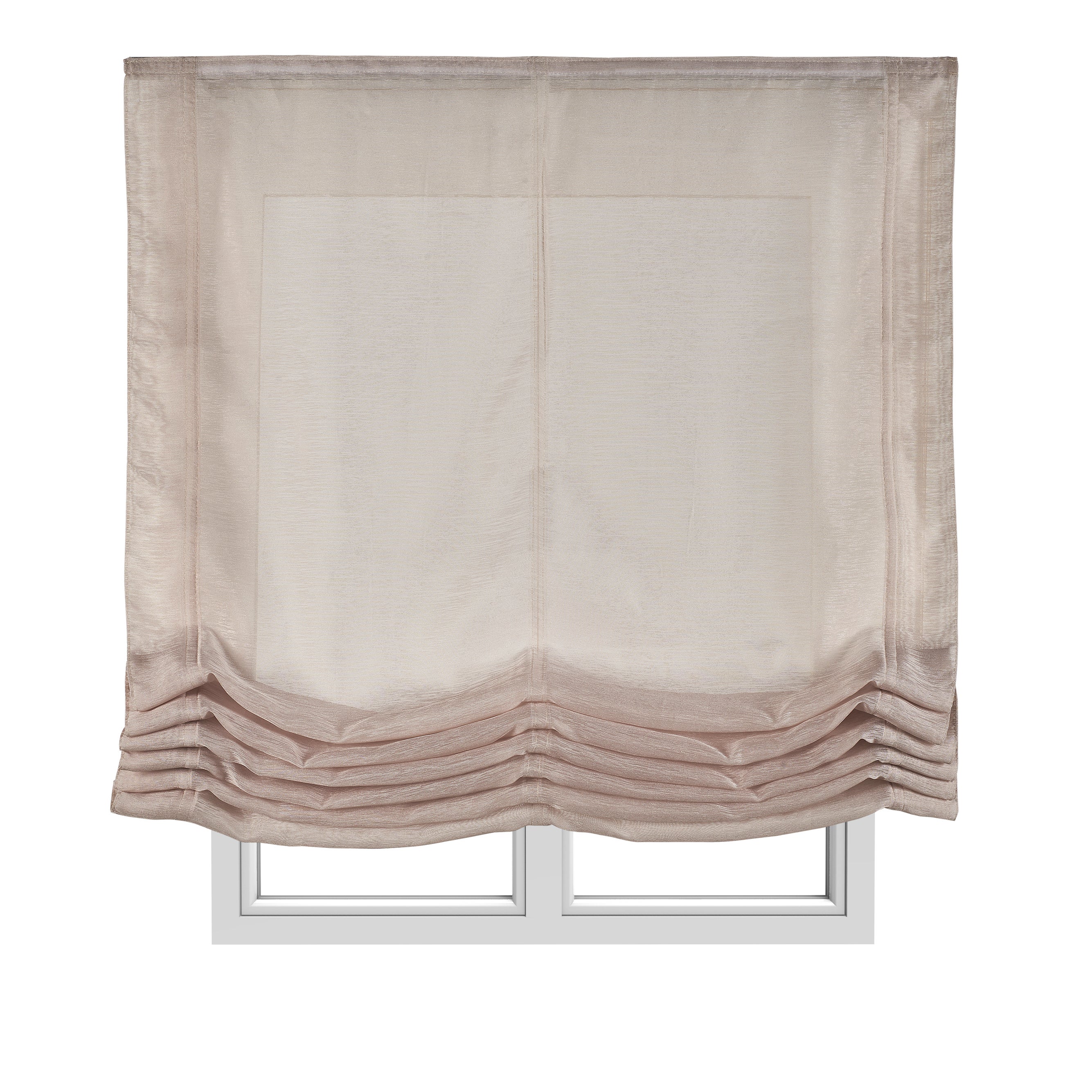 Estores plegables estor paqueto liso sin varillas básico transparente para ventanas beige 120x175 cm