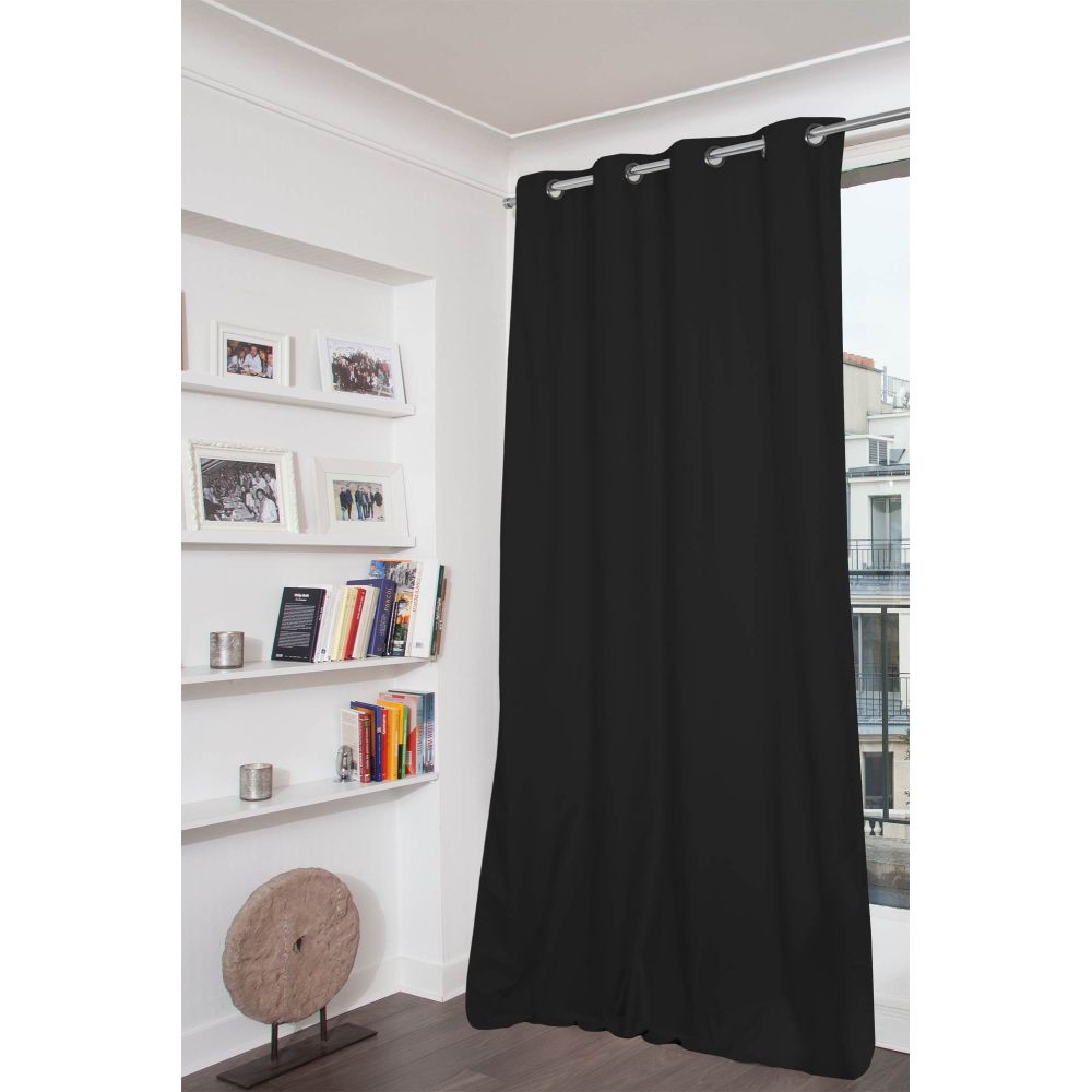 Tenda Oscurante 100% Occhiello Nero MC710 135x250 - 2