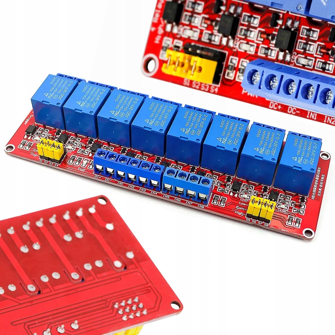 Module Relais 8 Canaux 5V H/L 10A – Isolation Optique | Compatible ...