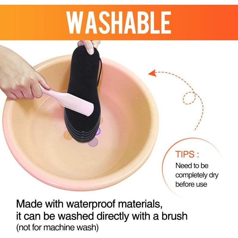 (Taglia 35-41) Calzini riscaldati, calzini riscaldati alimentati tramite USB con temperatura regolabile e timer, calzini termici lavabili e tagliabili - 3