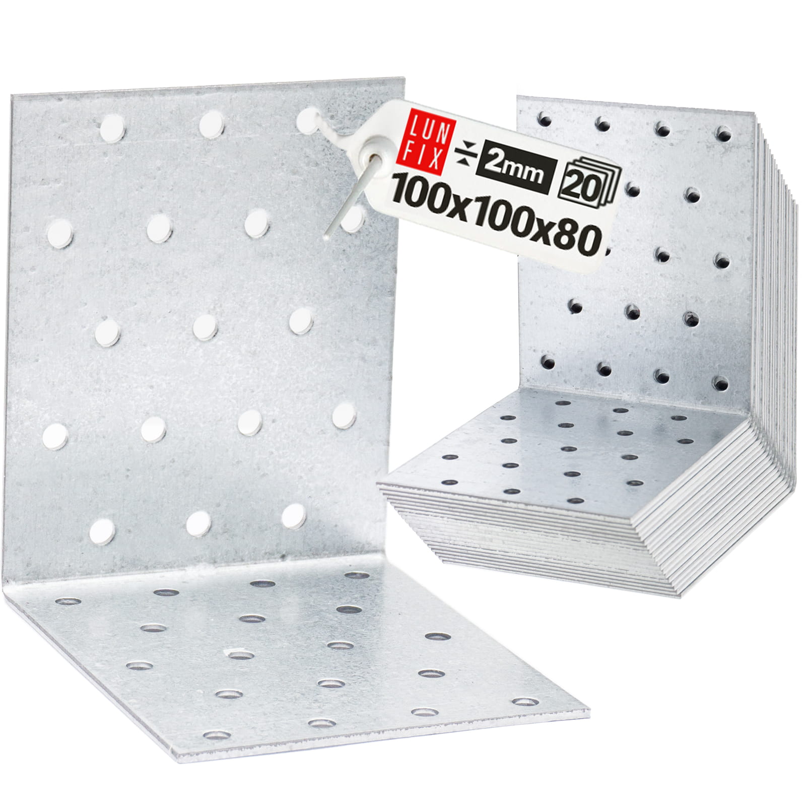 Kątownik montażowy 100x100x80x2 20szt.