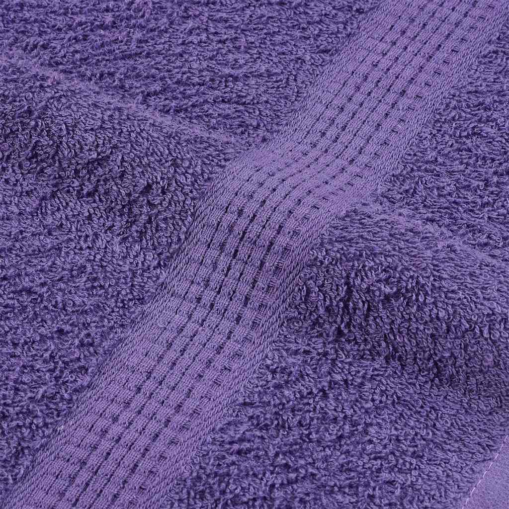 Serviettes de douche 10 pcs | Serviettes de bain violet 70x140cm 360 g/m² 100% coton CFW628699 - 7