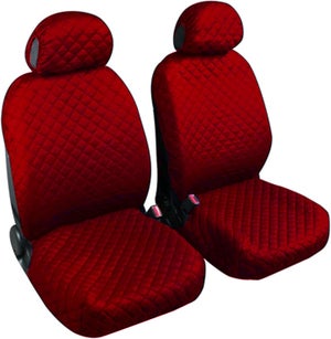 Set Coprisedili Auto Universali Trapuntati - Bicolore Rosso, Per Auto Medie/Piccole - Foto 4