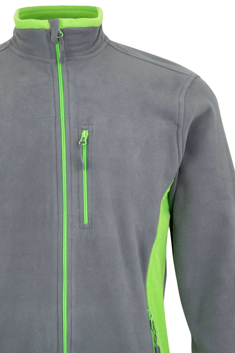Veste polaire bicolore VELILLA Gris / Lime XL - 4