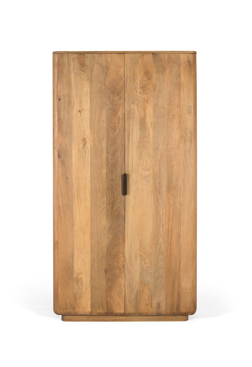 Armoire en bois de manguier aux monet arrondis