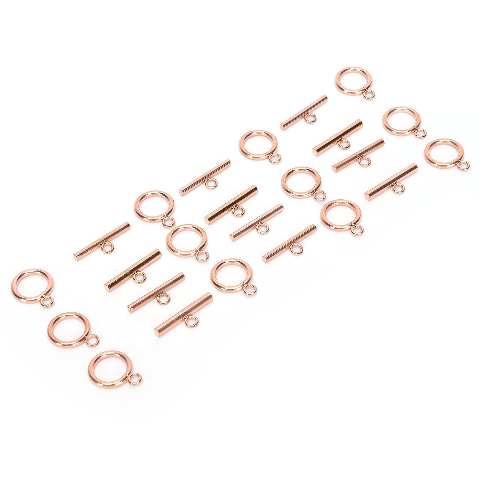 UNICRAFTALE Lot De 16 Fermoirs à Bascule Acier Inoxydable - Fermoirs Bracelet Et Collier