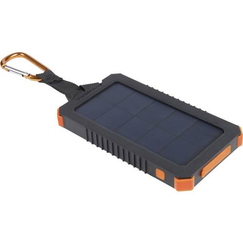 Power Bank Con Pannello Solare 12 - Caricatore Portatile Esterno Ad Alta Capacità, Arancione, Per Cellulare E Dispositivi USB - 3