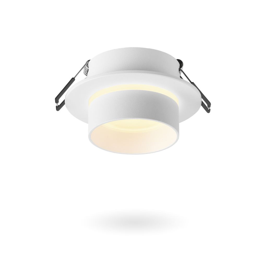 Oprawa sufitowa wpuszczana Spotlight biała 1xGU10x30W okrągła ruchoma IP20 wym: 5,6 x 9,2 x 9,2 cm aluminium Videx - 2