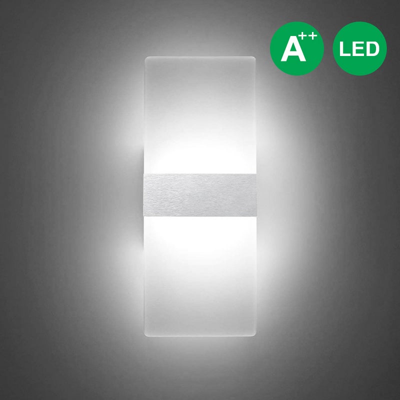 Pacco Da 6 Lampade Da Parete RUNEL Per Esterni – Up/Downlight LED, IP65, Grigio, Attacco G9 - 3