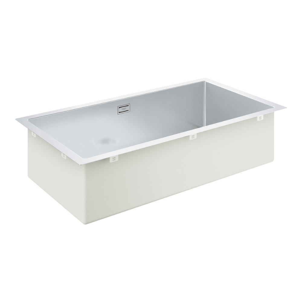 Fregadero De Acero Inoxidable 304 Empotrable 1 Seno - 54x44x20 Cm, Grosor 0.8 Mm, Incluye Desagüe Y Conexión Lavadora