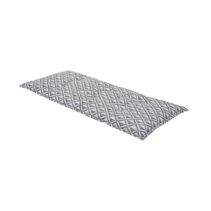 Poduszka na ławkę 110 cm geometryczny jasnoszary PATIO
