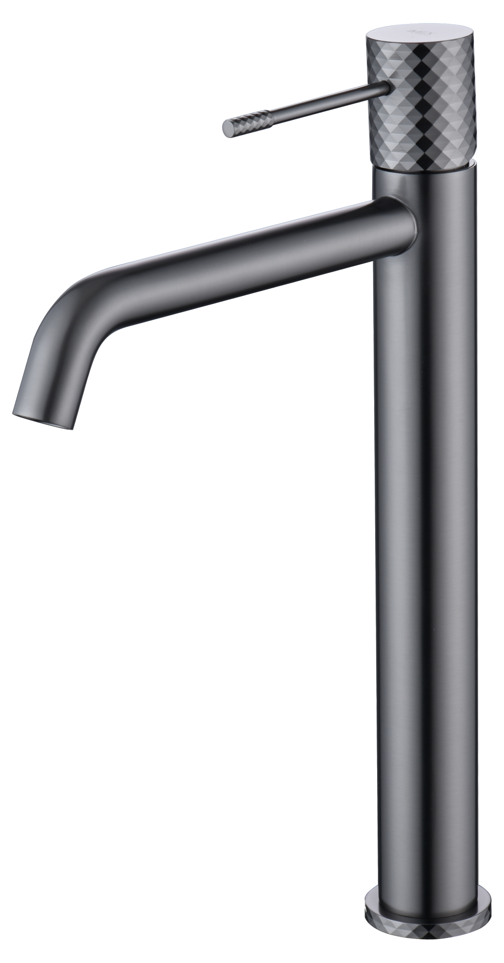 Rubinetto Monocomando Alto Alpha Per Lavabo | Nichel Satinato | Design Moderno Con Aeratore E Risparmio Idrico | Garanzia 3 Anni - 4